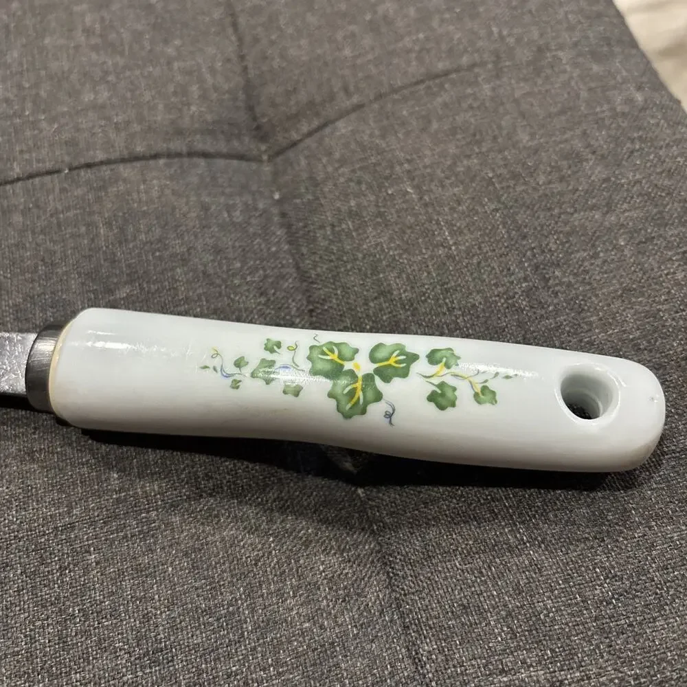 Corelle Coordinates Callaway Ivy Stainless Serving Fork Utensil Plastic Handle